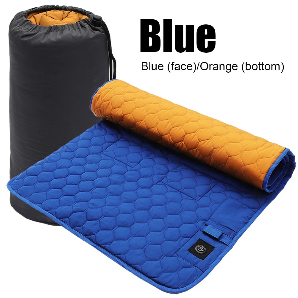 USB Heating Camping Sleeping Mat Outdoor Winter 3-Level Adjustable Warmer