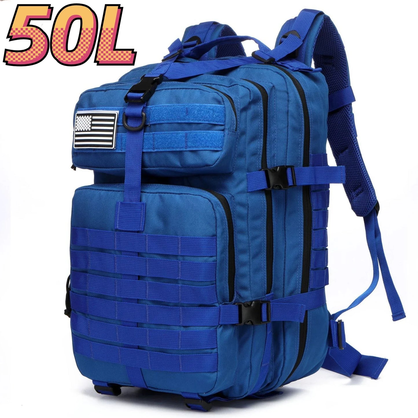 30L/50L 1000D Nylon Waterproof Trekking Fishing Backpack
