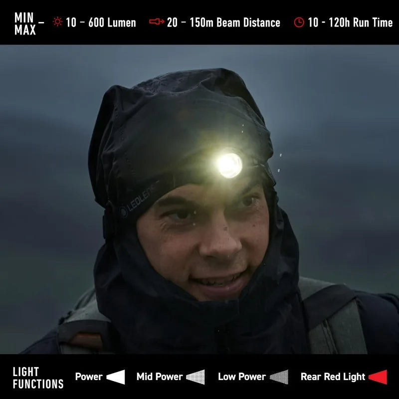 Ledlenser MH10 Rechargeable Headlamp 600 Lumens Water Resistant