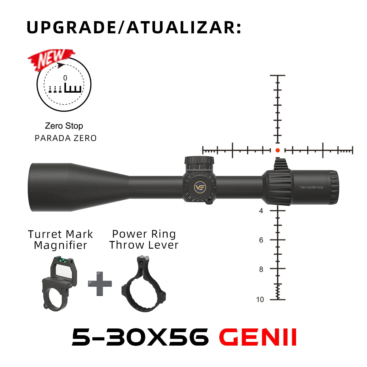 Vector Optics Tauron FFP Riflescope for Hunting and Competition