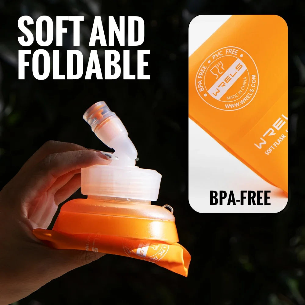 350ml 500ml Water Bottle BPA-Free Foldable Soft Flask