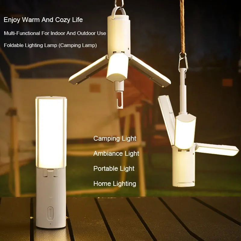 Outdoor Multifunctional Folding Camping Lamp Portable Lighting