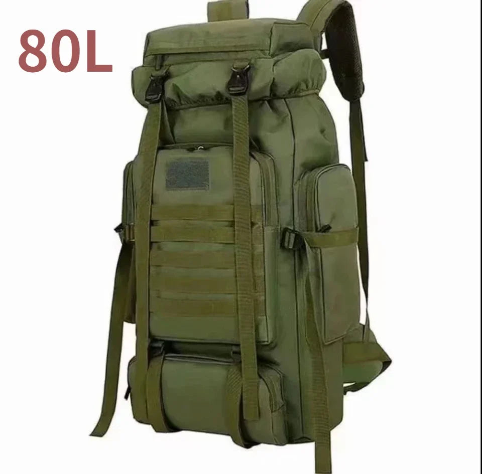 80L/100L Mountaineering Bag Tactical Backpack for Outdoors