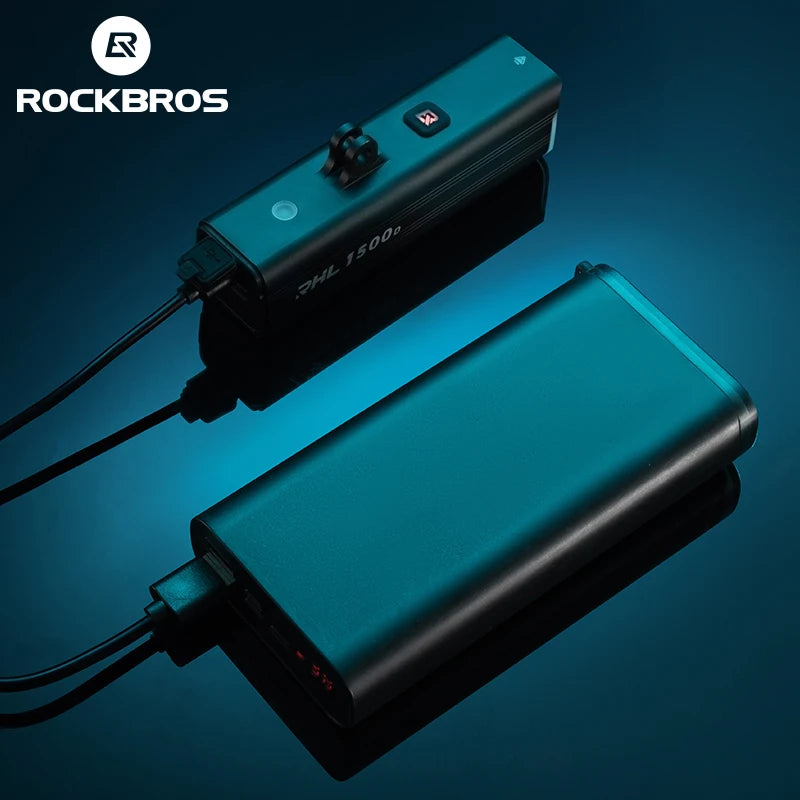 ROCKBROS Bicycle Light 1500LM Aluminum Alloy Type-C Charging Smart Bike Front Lights