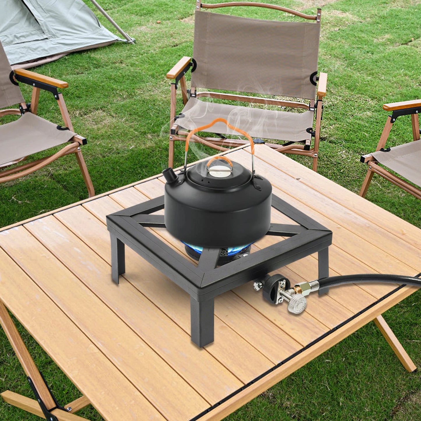 8000W Portable Single Burner Outdoor Gas Stove Propane Cooker