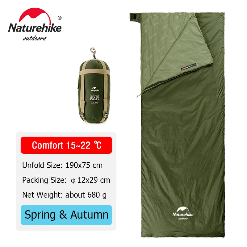 Naturehike LW180 Ultralight Portable Sleeping Bag for Hiking