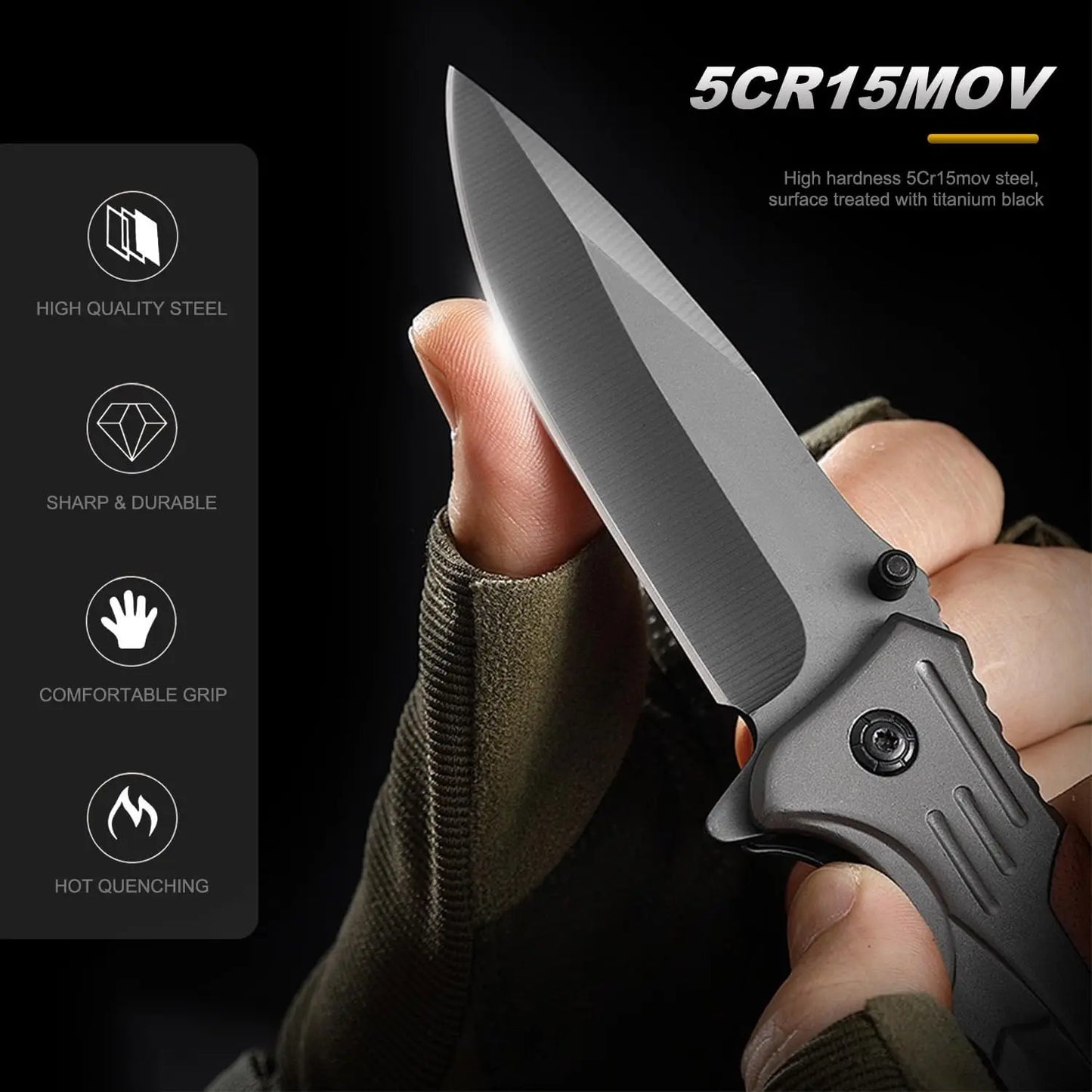 High Quality Outdoor Folding Knife Tactical Survival EDC