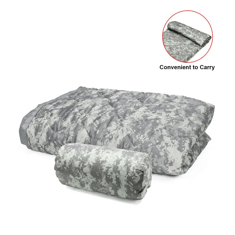 Military Army Camping Blanket Tactical Woobie Poncho Liner