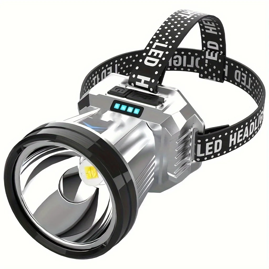 Outdoor Long-Life Strong Light Headlight Led Head-Mounted Rechargeable Night Fishing Light