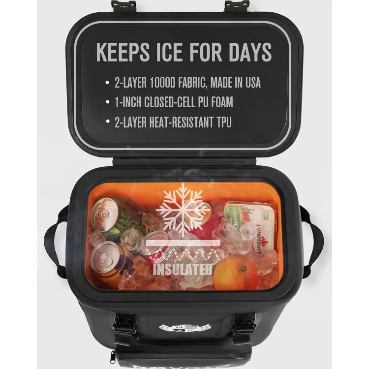 Magnetic Backpack Cooler 30 Can Insulated Soft Cooler Bag