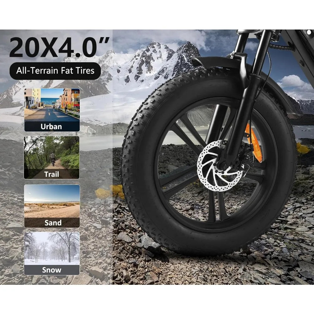 1500W Moped Style Electric Bike | Adult eBikes 32MPH