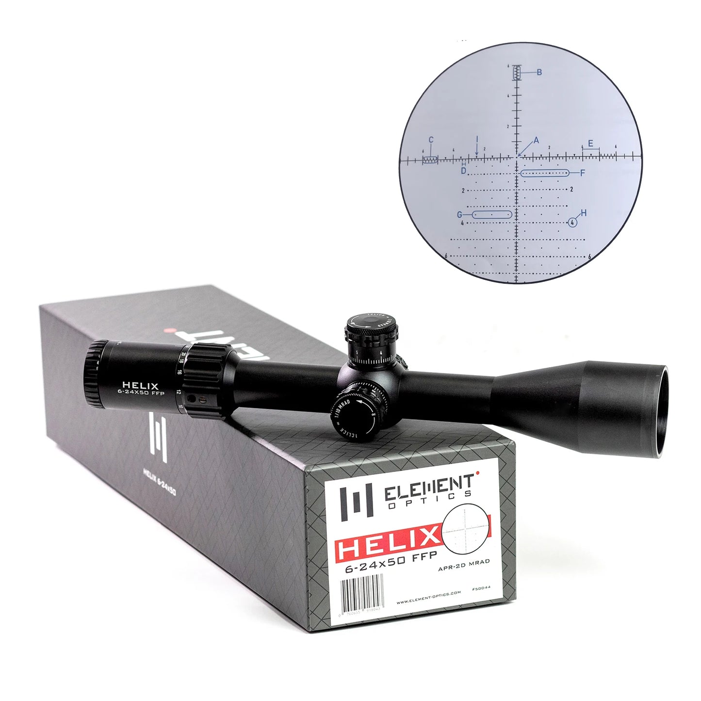ELEMENT Helix 6-24x50 FFP Riflescope for Long Range Precision