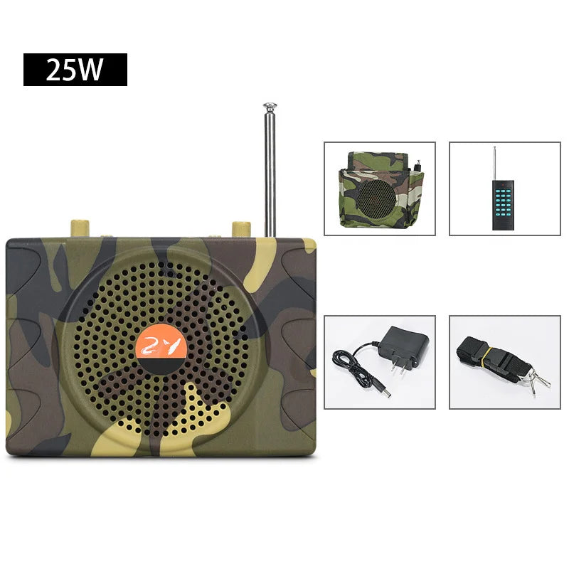 Multi-Function 48W Hunting Bait Calling Speaker Kit Loudspeaker