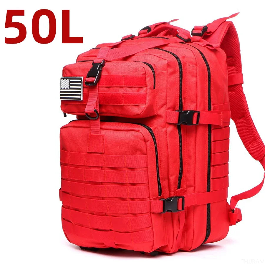25L/50L Sturdy Nylon Waterproof Tactical Sports Bag Backpack