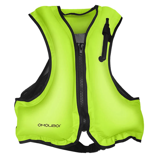 Inflatable Snorkeling Vest Breathable Life Vest for Water Sports