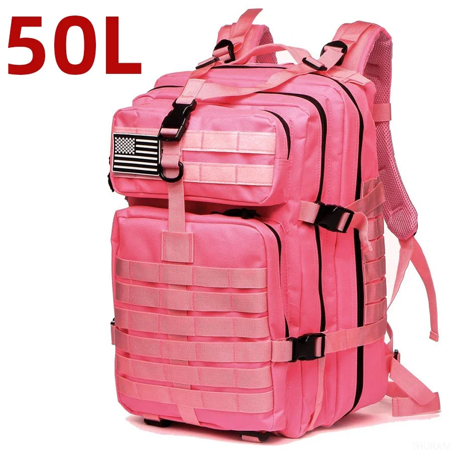 25L/50L Sturdy Nylon Waterproof Tactical Sports Bag Backpack