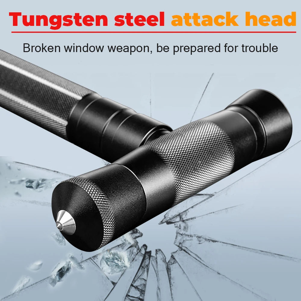 Multi Mountaineering Stick with Camouflage Backpack T-shaped Retractable Folding Stick