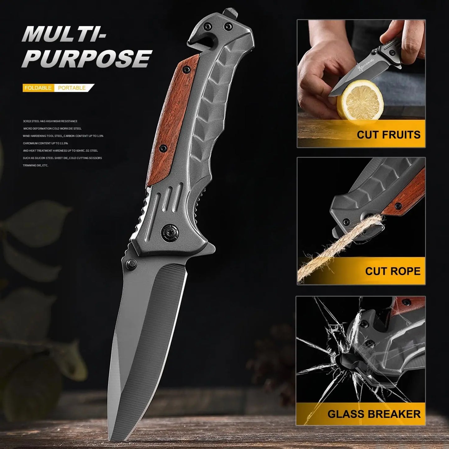 High Quality Outdoor Folding Knife Tactical Survival EDC