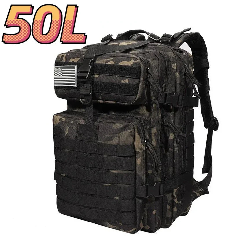 30L/50L 1000D Nylon Waterproof Trekking Fishing Backpack