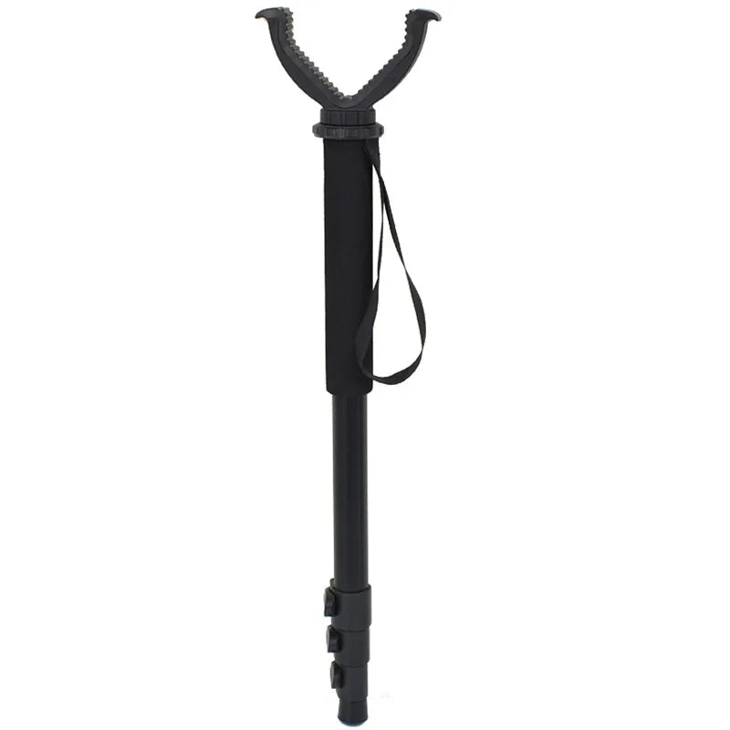Aluminum Hunting Shooting Accessory V Shaped Rotating Yoke Monopod