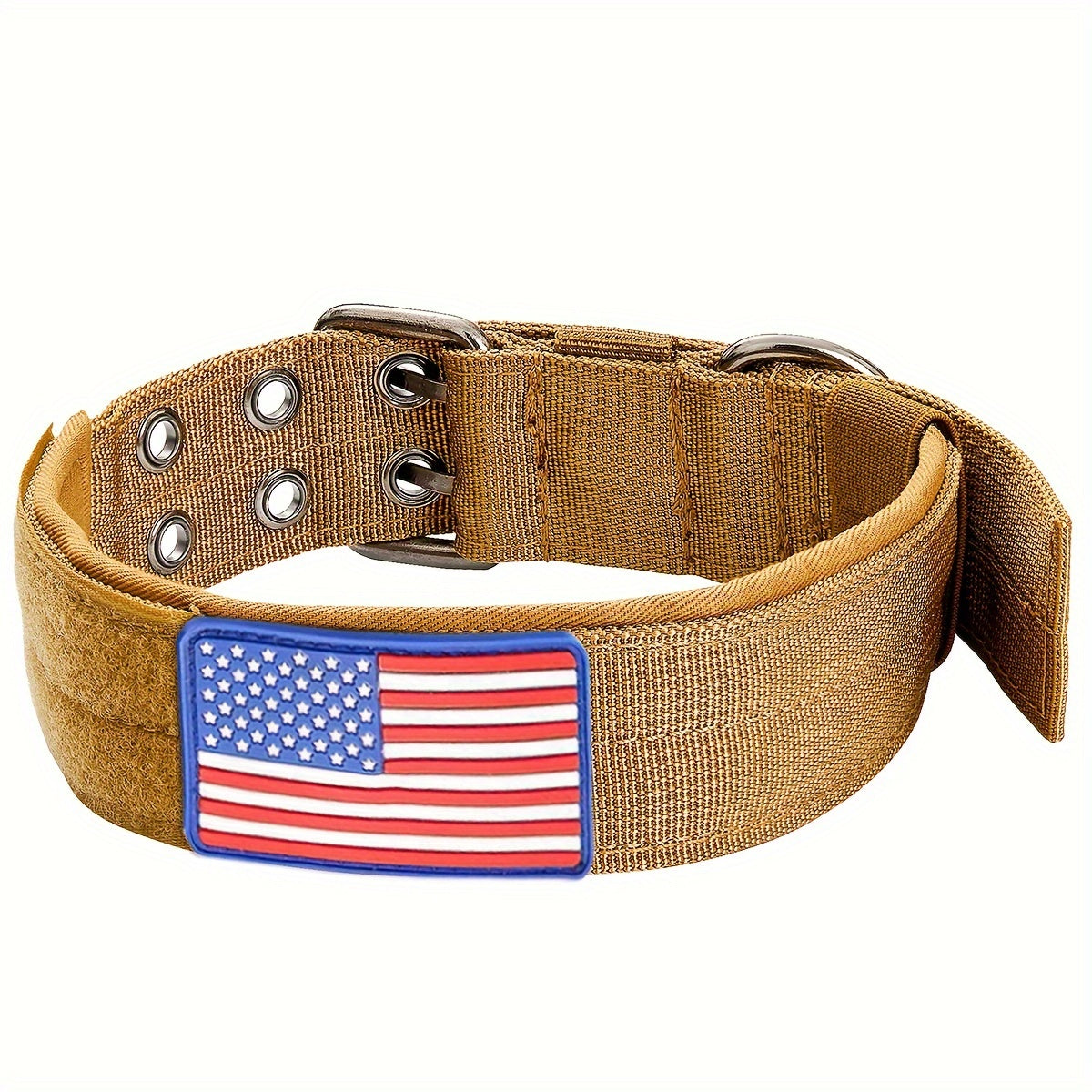 Tactical Dog Collar With Sturdy Metal Buckle Handle