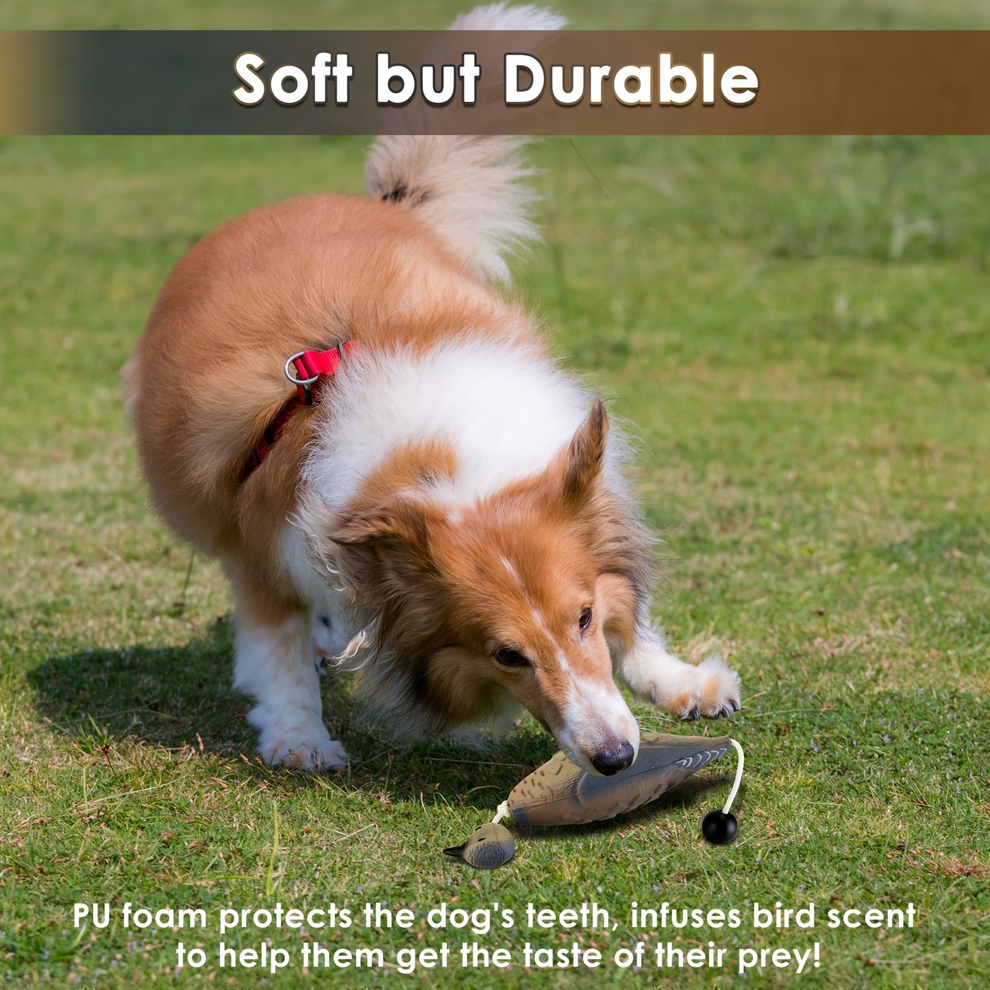 2pcs Hunting Dog Training Bumpers with Realistic Patterns