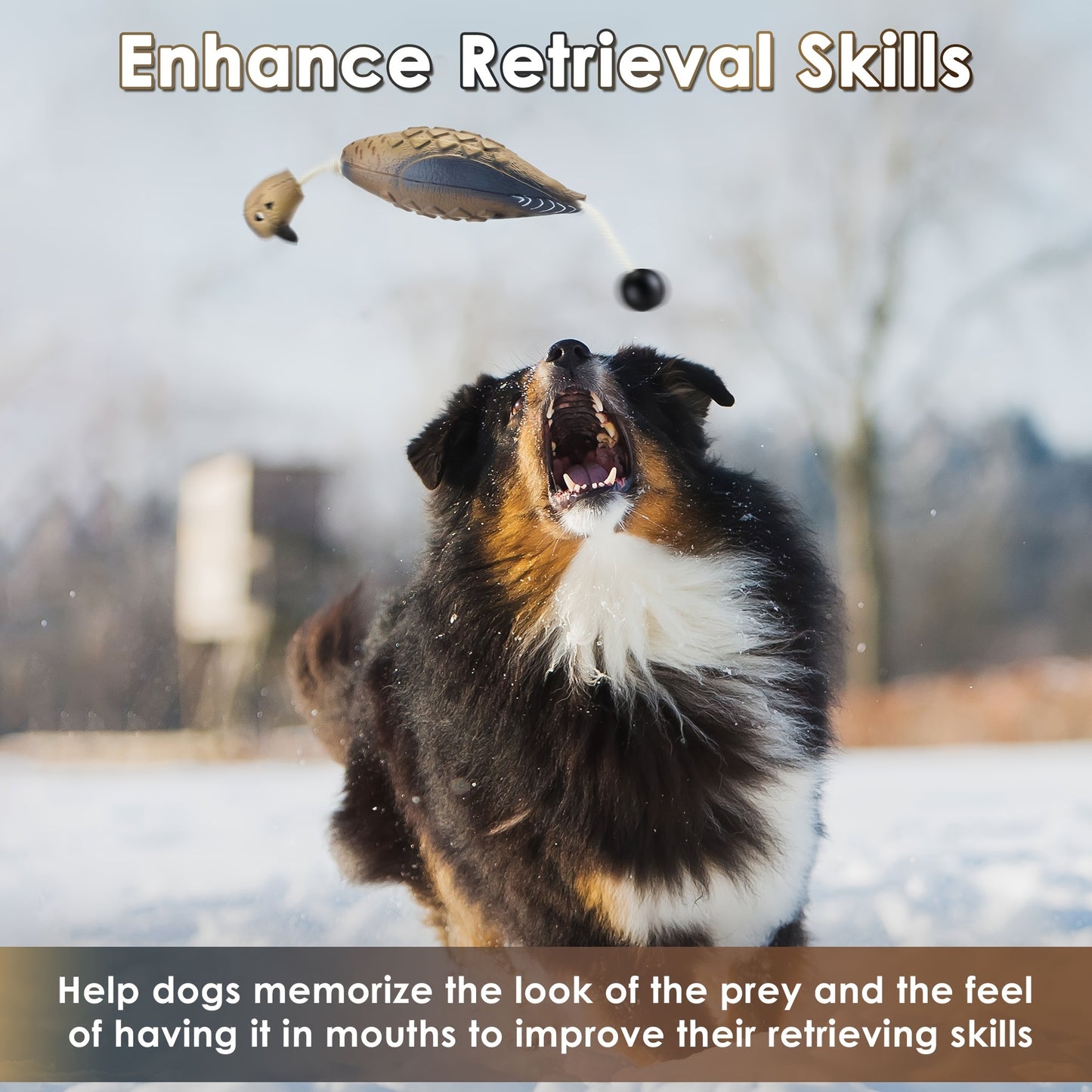 2pcs Hunting Dog Training Bumpers with Realistic Patterns